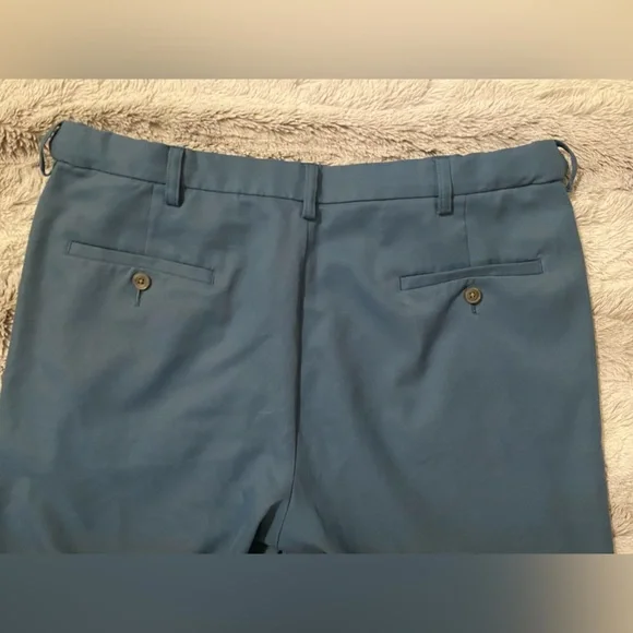 Haggar | Mens Teal Cool 18 Pro Shorts - Picture 4 of 5